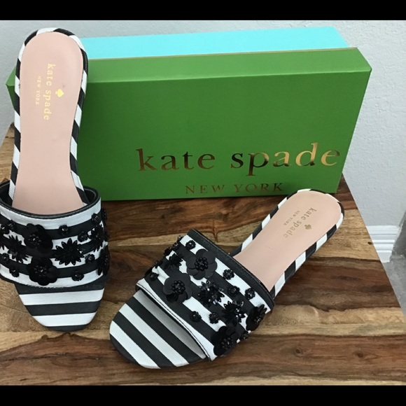 kate spade Shoes - Kate Spade “Alice” Embellished Slides